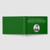 D'or Livre d'invités funéraires simple et élégant (Complet)