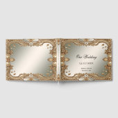 D'or Livre d'invités Gold Ornate Frame (Complet)