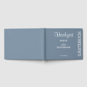 D'or Livre d'invités Mariage Dusty Blue 01 (Complet)