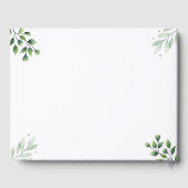 D'or Livre d'invités photo manuscrit chic (Verso)