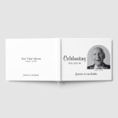 D'or Livre d'invités photos de funérailles simples (Complet)