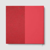 D'or Livre d'invités Red Contrast - Conception de la ba (Verso)