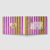 D'or Livre Mariage de papillon violet et or (Complet)