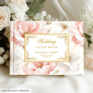 D'or Livre minimaliste Boho Dusty Pink Ivory Gold
