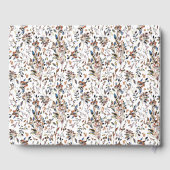 D'or Location de vacances Livre d'hôtes Elégant Feuille (Verso)