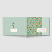 D'or Location Livre d'invité Dandelion Orange Floral (Complet)