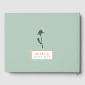 D'or Location Livre d'invité Dandelion Orange Floral (Verso)