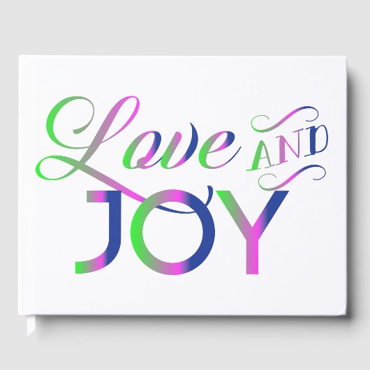 D'or Love And Joy Colorful Livre D'Invitation Colorful (Recto)