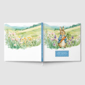 D'or Lovely Watercolor Rabbit Baby shower Livre d'invit (Complet)