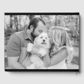 D'or Luxe | Bold Modern Minimalist Mariage Livre d'invi (Verso)