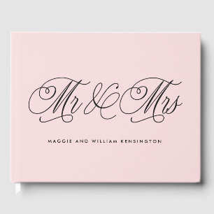 D'or M. et Mme EDITABLE COULEUR Mariage Livre d'invités