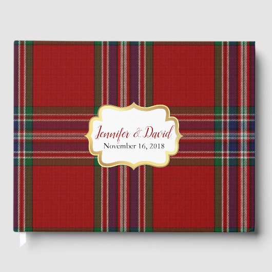 D'or MacFarlane Plaid Mariage livre d'hôtes (Recto)