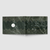 D'or Moody Hues Emerald Green Marble Livre d'invité per (Complet)