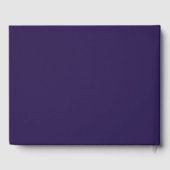 D'or Night Sky Starlight Purple Mariage Livre d'invité (Verso)