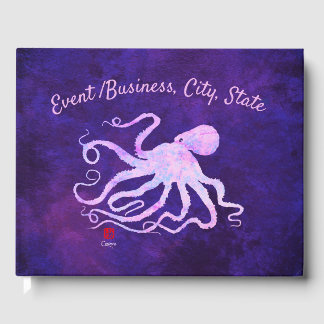 D'or Octopus rose - Livre d'invités
