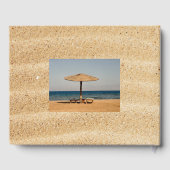 D'or Parchemin sur le sable - livre d'invité de partie (Verso)