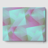 D'or Pastel Abstrait turquoise 50e Anniversaire Livre d (Verso)