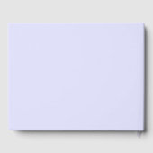 D'or Pastel Periwinkle Purple Mariage Livre d'invité (Verso)