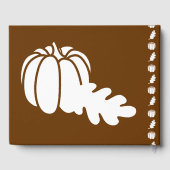 D'or Patch citrouille dans le livre d'invité au chocola (Verso)