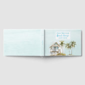 D'or Pavillon Bleu clair Palm Tree Beach House Livre d' (Complet)