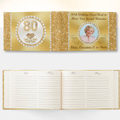 D'or Photo étonnante, 80e Anniversaire Livre d'Invité