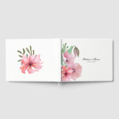 D'or Pink Poppies Mariage Livre d'invité (Complet)