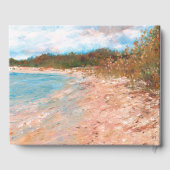 D'or Plage Peinture Shore Location de vacances Livre d' (Verso)