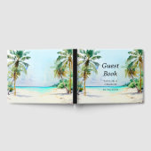 D'or Plage tropicale Destination Mariage Livre d'invité (Complet)
