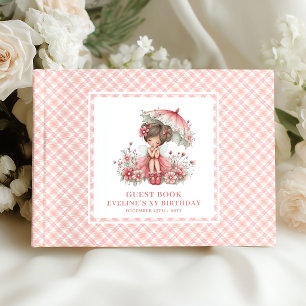 D'or Précieuse Fille Fée Anniversaire Floral Rose Livre