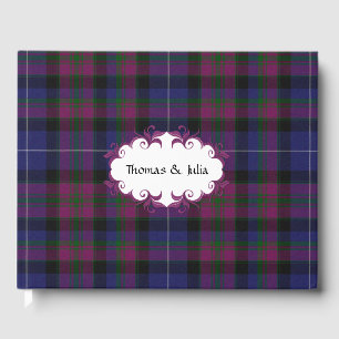 D'or Pride of Scotland Plaid Mariage livre d'hôtes