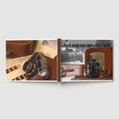 D'or Rétro analogique Caméra vidéo livre d'invité (Complet)