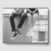 D'or Retro Vinyl Record Livre d'Invité (Verso)