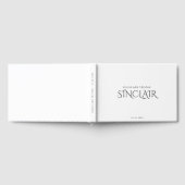 D'or Romantic Elegant Typographie Mariage Livre d'invit (Complet)