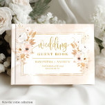 D'or Romantic Pale Rose Gold Frame Mariage livre d'hôte<br><div class="desc">✅ Pour les objets correspondants recherchez 199W dans mes collections ✅ Capturez l'amour, les souvenirs et les souhaits chaleureux de votre journée spéciale avec notre collection élégante de livres d'invités de mariage. Conçu avec des bouquets de fleurs boho romantiques couleur aquarelle dans les tons rose pâle, rose clair, rose poudré,...</div>