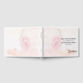 D'or Rose d'aquarelle | Livre d'invité Mariage (Complet)