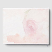 D'or Rose d'aquarelle | Livre d'invité Mariage (Verso)