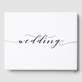 D'or Rustic Calligraphie Mariage livre d'invité (Verso)