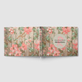 D'or Rustic Spring Blooms Livre d'invité Mariage (Complet)