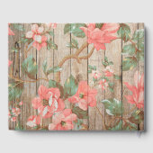 D'or Rustic Spring Blooms Livre d'invité Mariage (Verso)