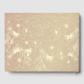 D'or Rustic String Lights Mariage livre d'invité (Verso)