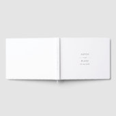 D'or Script moderne Argent Monogramme Mariage livre d'h (Complet)