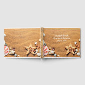 D'or Seashells Mariage Livre d'invité (Complet)