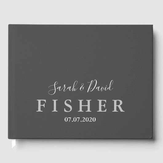 D'or Simple Elegance Mariage livre d'hôtes (Recto)