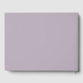 D'or Simple moderne Dusty Lilac Mariage livre d'hôtes (Verso)