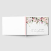 D'or Soft Spring Floral Mariage livre d'hôtes (Complet)