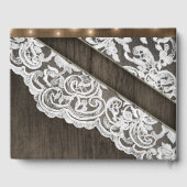 D'or Sunflower Grange Bois et dentelle Mariage livre d' (Verso)