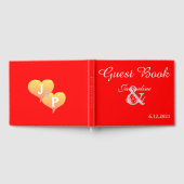 D'or Sunset Hearts Livre Mariage rouge (Complet)