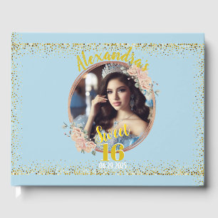 D'or Sweet sixteen Fairytale Princess Photo Livre d'inv