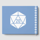 D'or Tabletop Chic dans le livre d'invité Periwinkle (Verso)