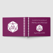 D'or Tabletop Chic in Wine Livre d'invité (Complet)